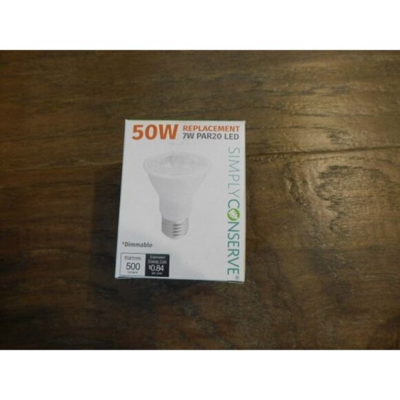 Simply Conserve 50W Replacement 7W LED Par 20 LED Bulb Lot of 24 NEW - Picture 1 of 1